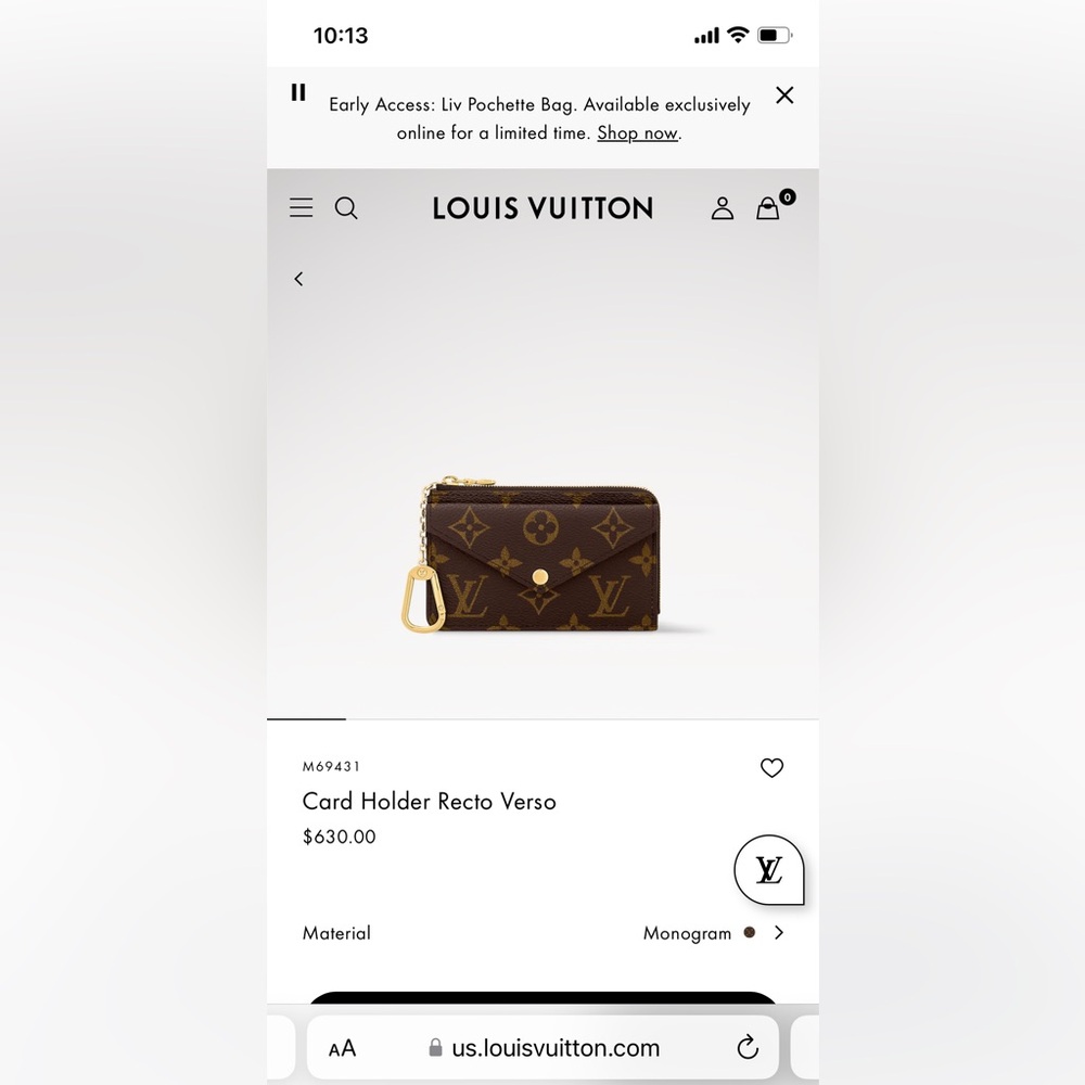 Card Holder Recto Verso BRAND NEW Comes with receipt 100%  percent authentic